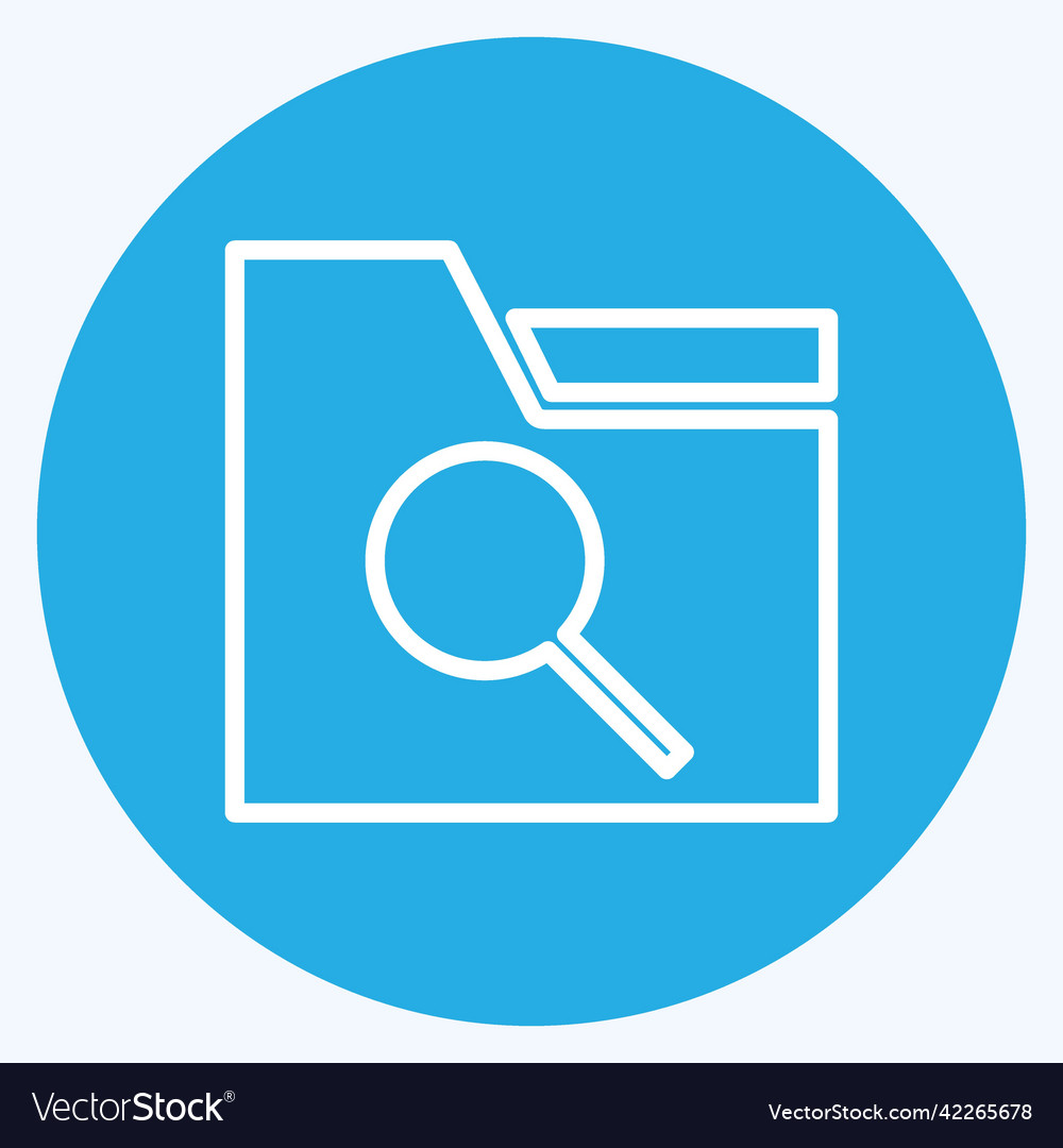 Icon search folder suitable for user interface vector image Icon search folder suitable for user interface