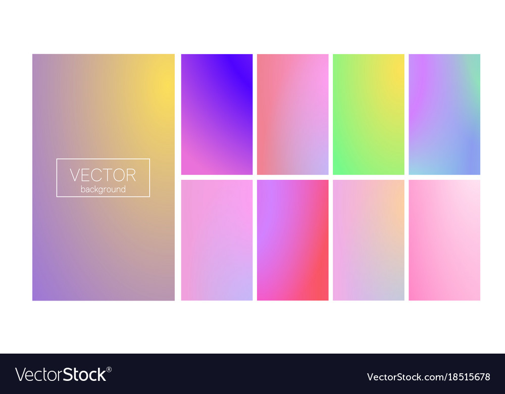 Modern gradient set abstract background