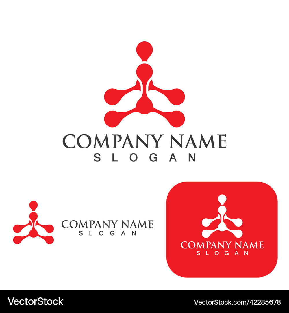 Molecule design Royalty Free Vector Image - VectorStock