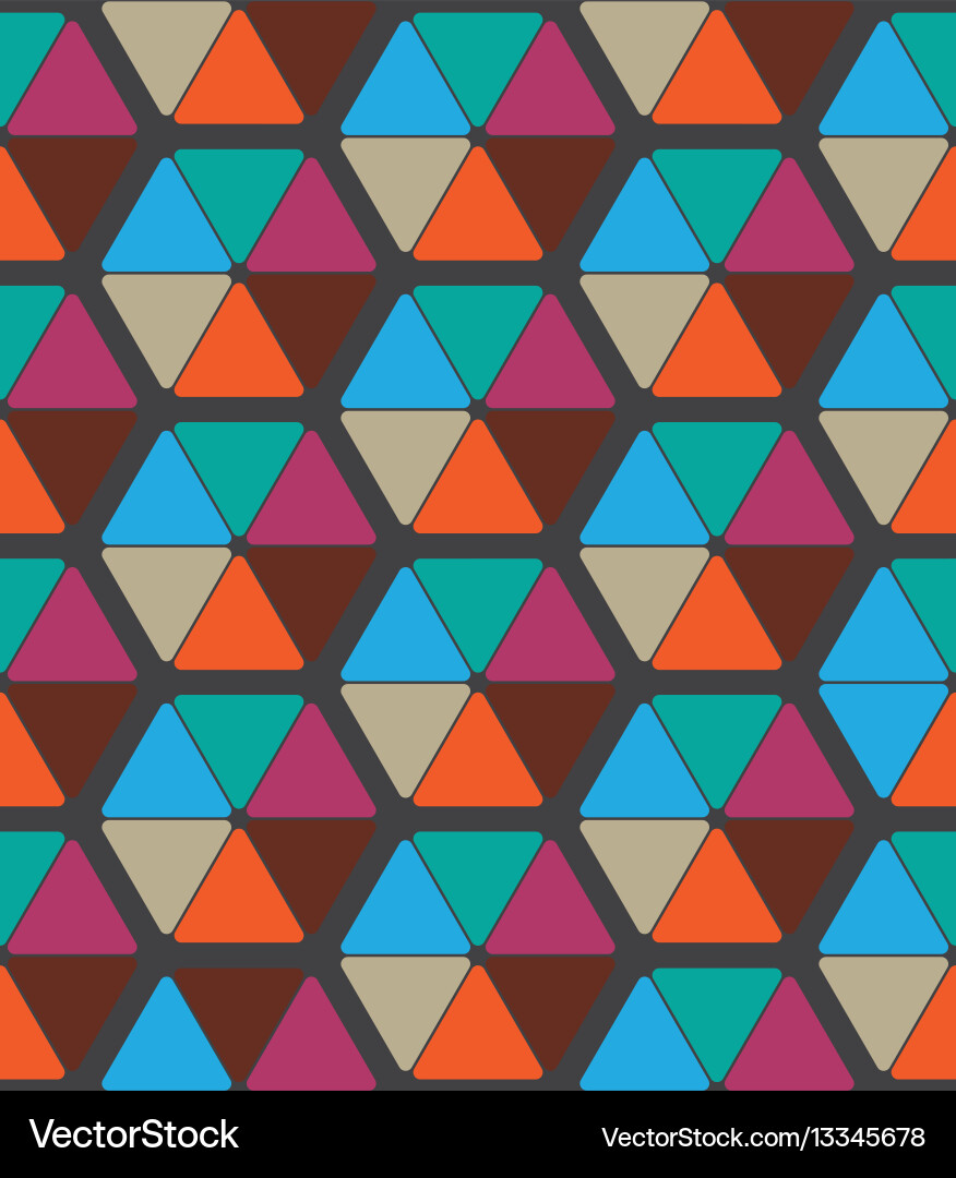 Seamless pattern design with abstract hexagons Vector Image