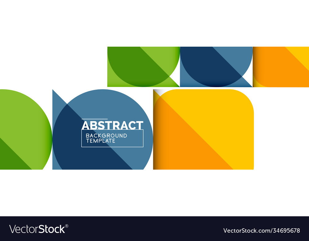 Simple circles and triangles abstract background Vector Image Simple circles and triangles abstract background