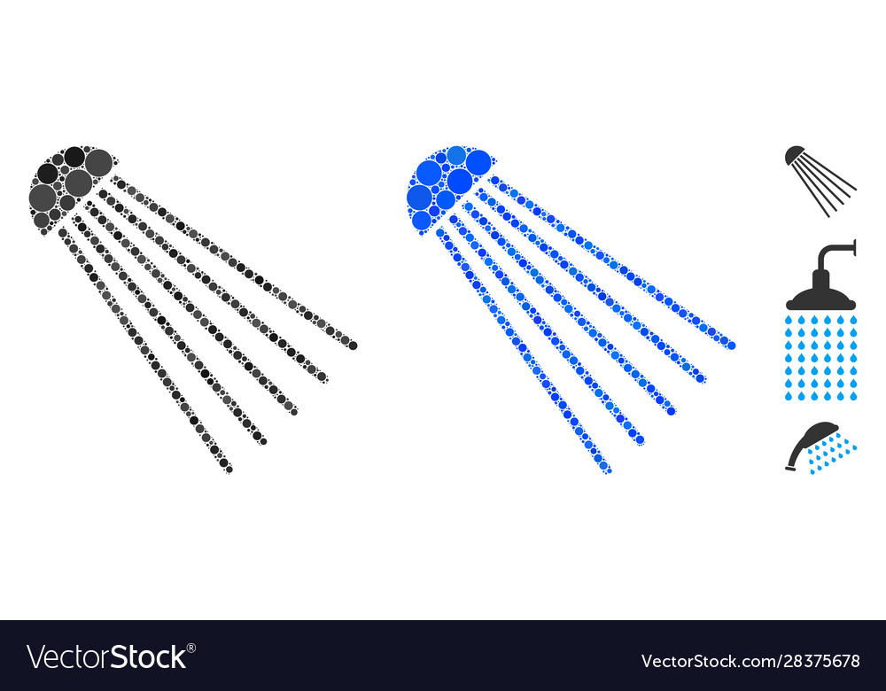Spray source composition icon circle dots vector image Spray source composition icon circle dots
