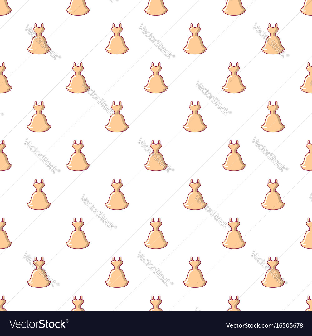 Wedding Dress Pattern Seamless Royalty Free Vector Image