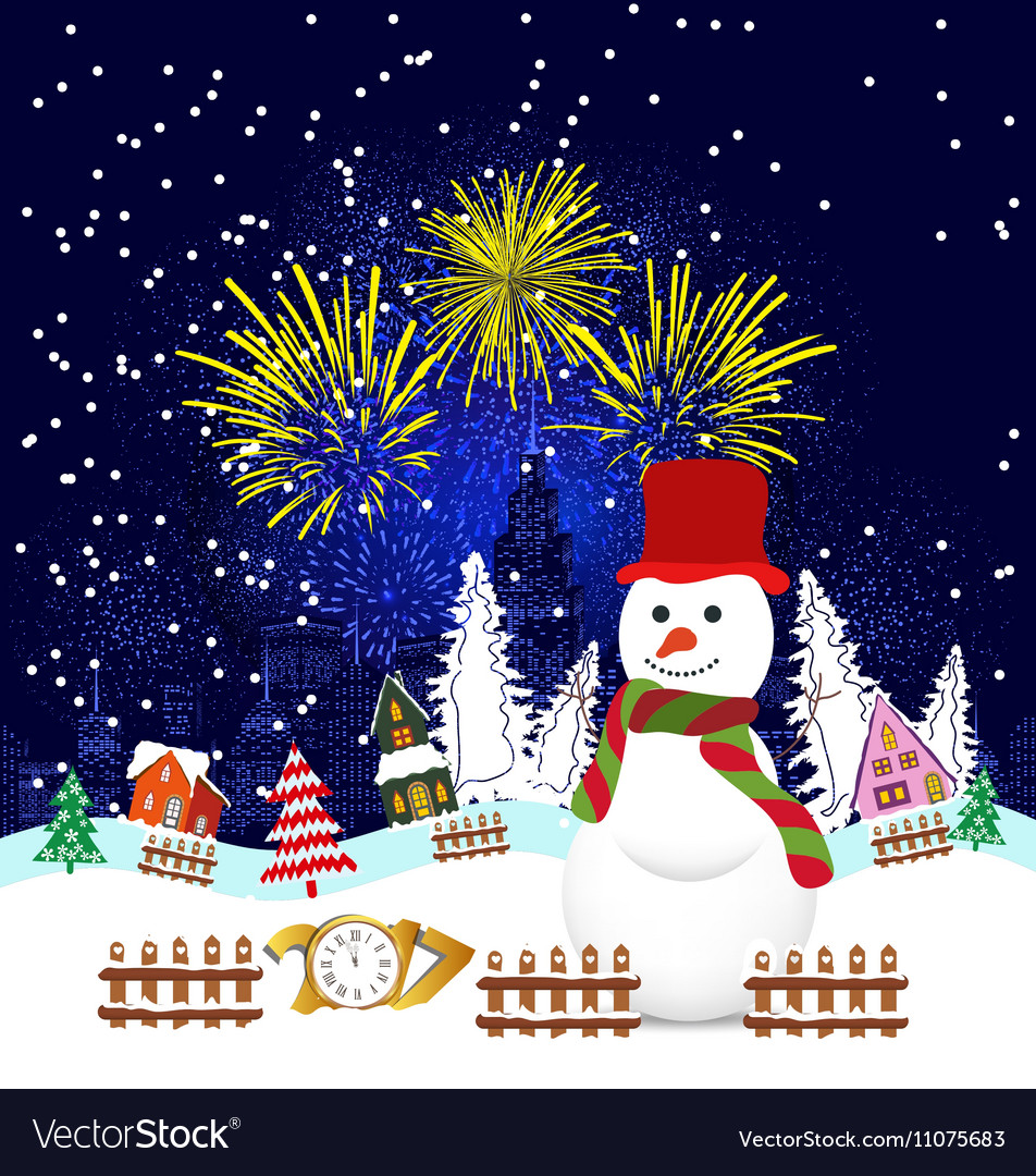 Christmas and happy new year 2017 background