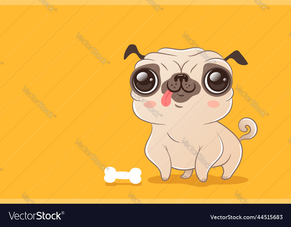 Cute best sale kawaii pug