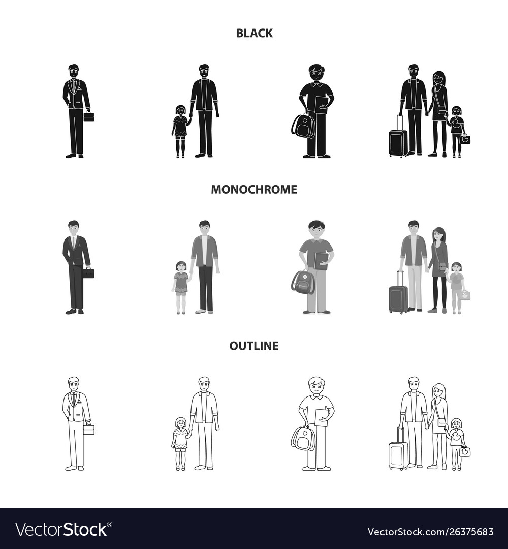 Isolated object character and avatar symbol vector image Isolated object character and avatar symbol