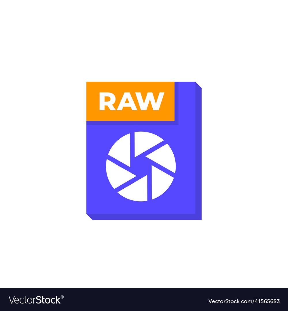 Raw file icon camera image format