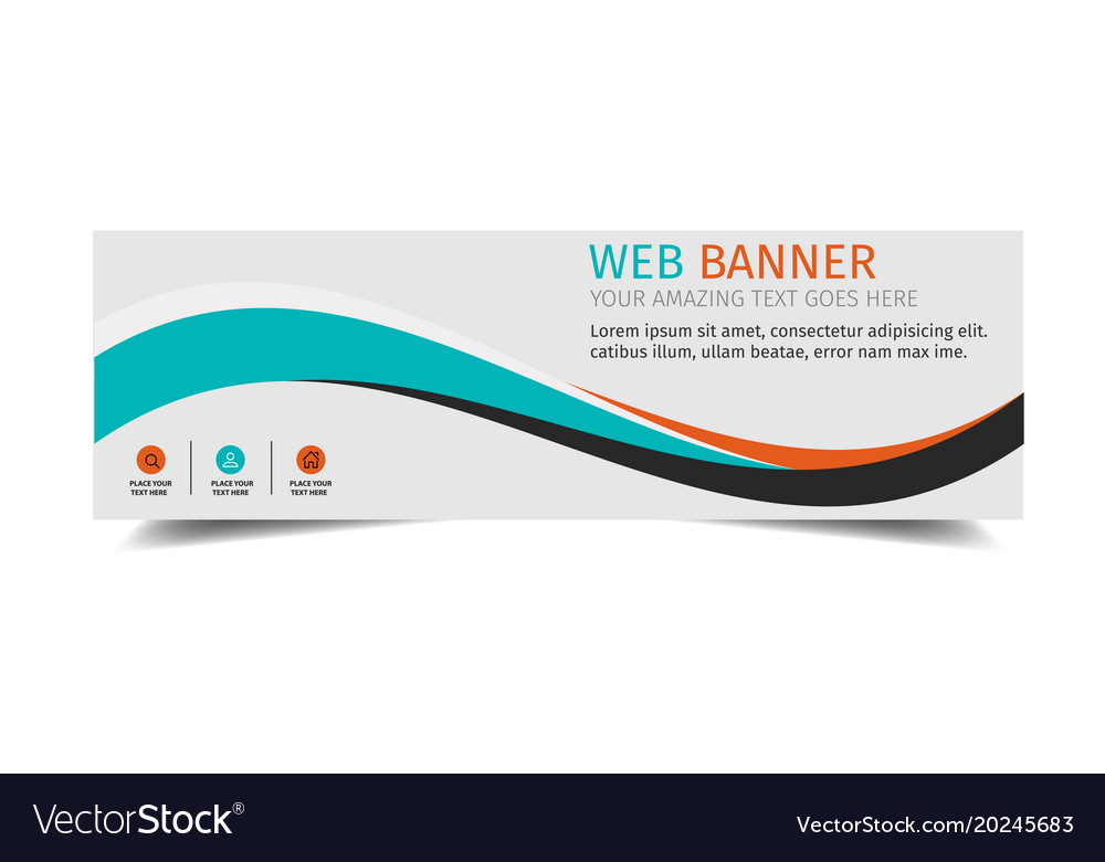 Download Web banner abstract banner design background Vector Image