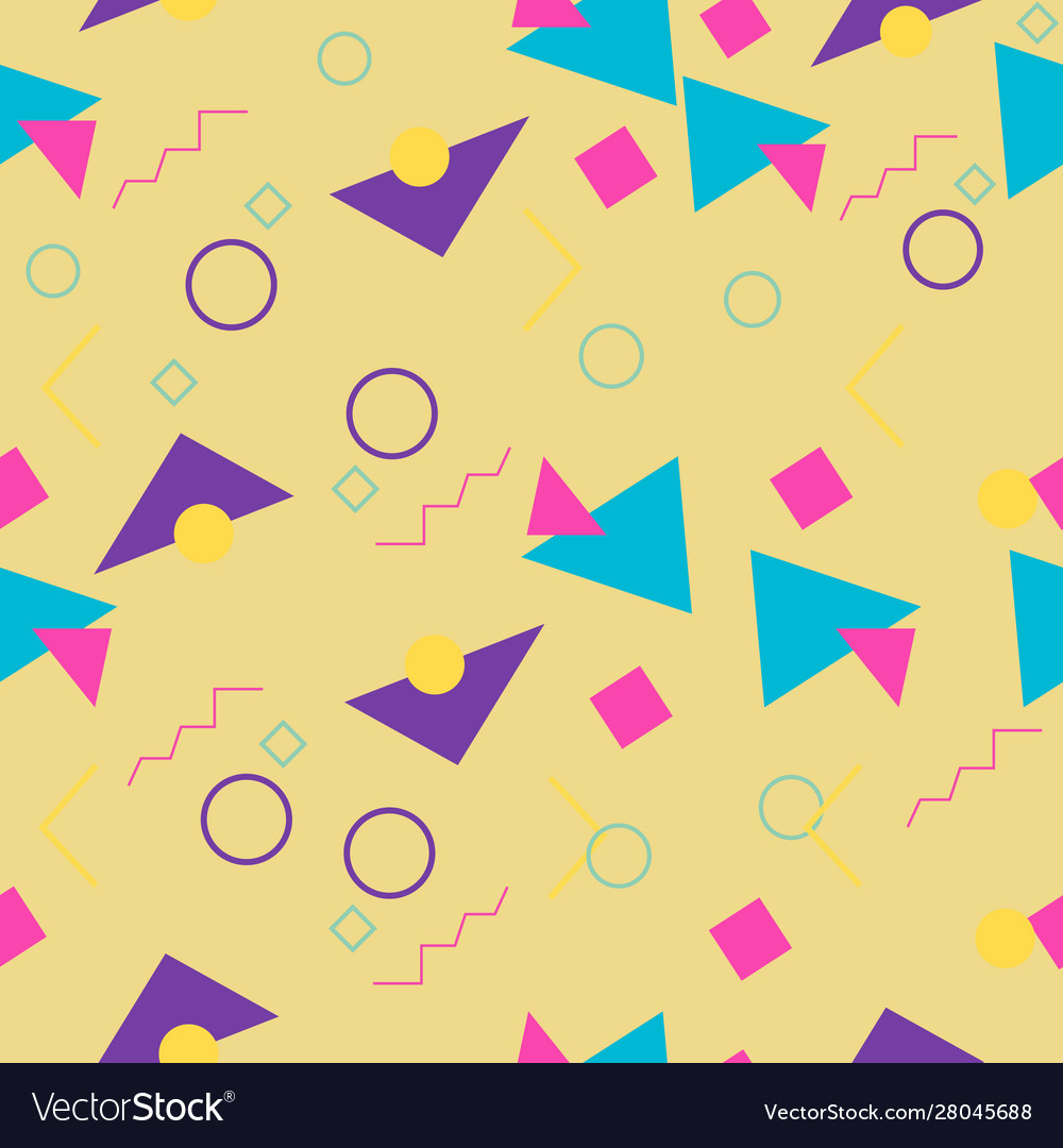 90s style pattern vector image 90s style pattern
