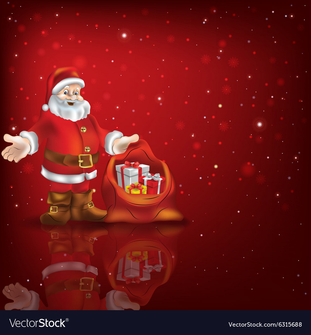 abstract red background with santa claus and santa background images