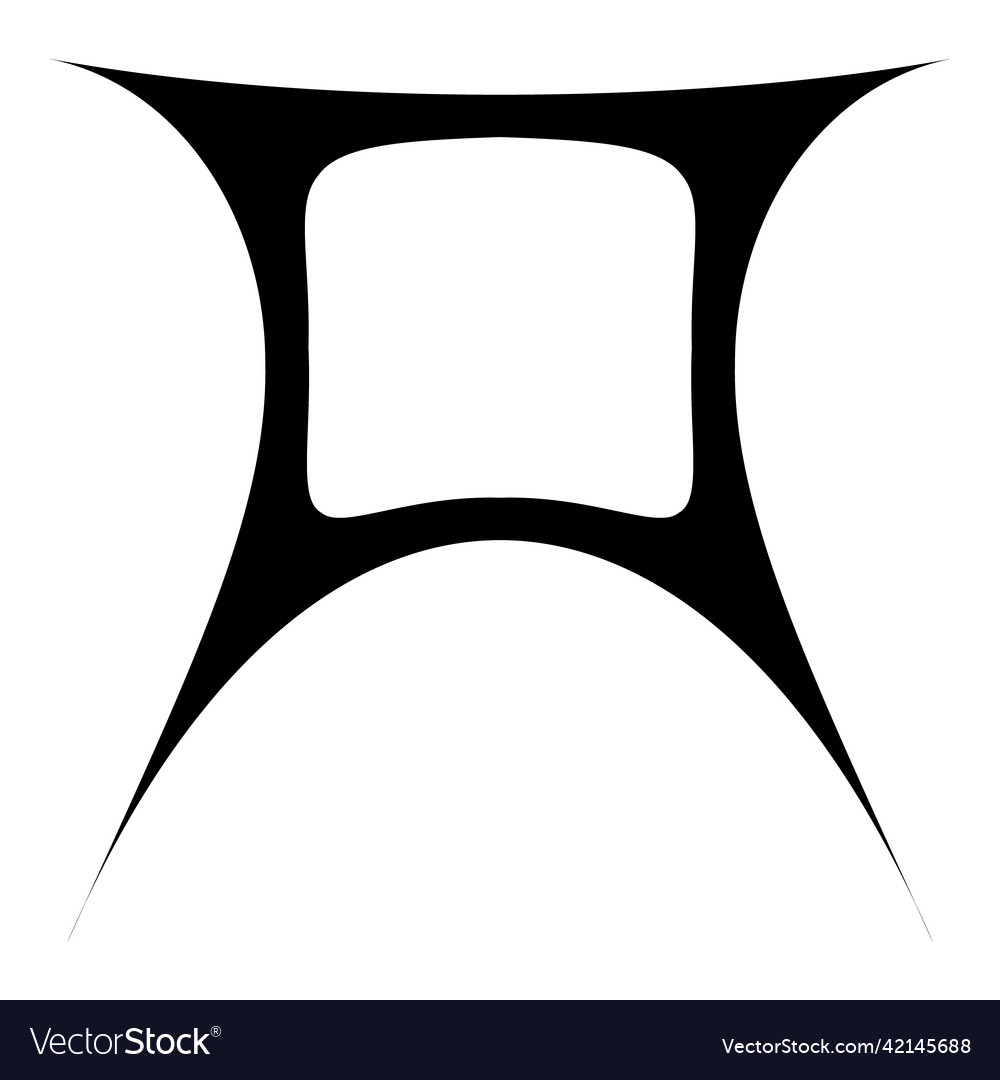 Abstract trapeze pattern flat icon isolated