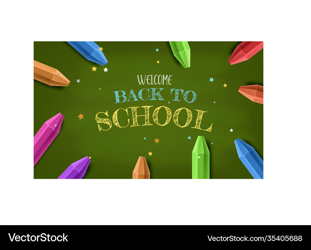 Back to school with items and elements Royalty Free Vector