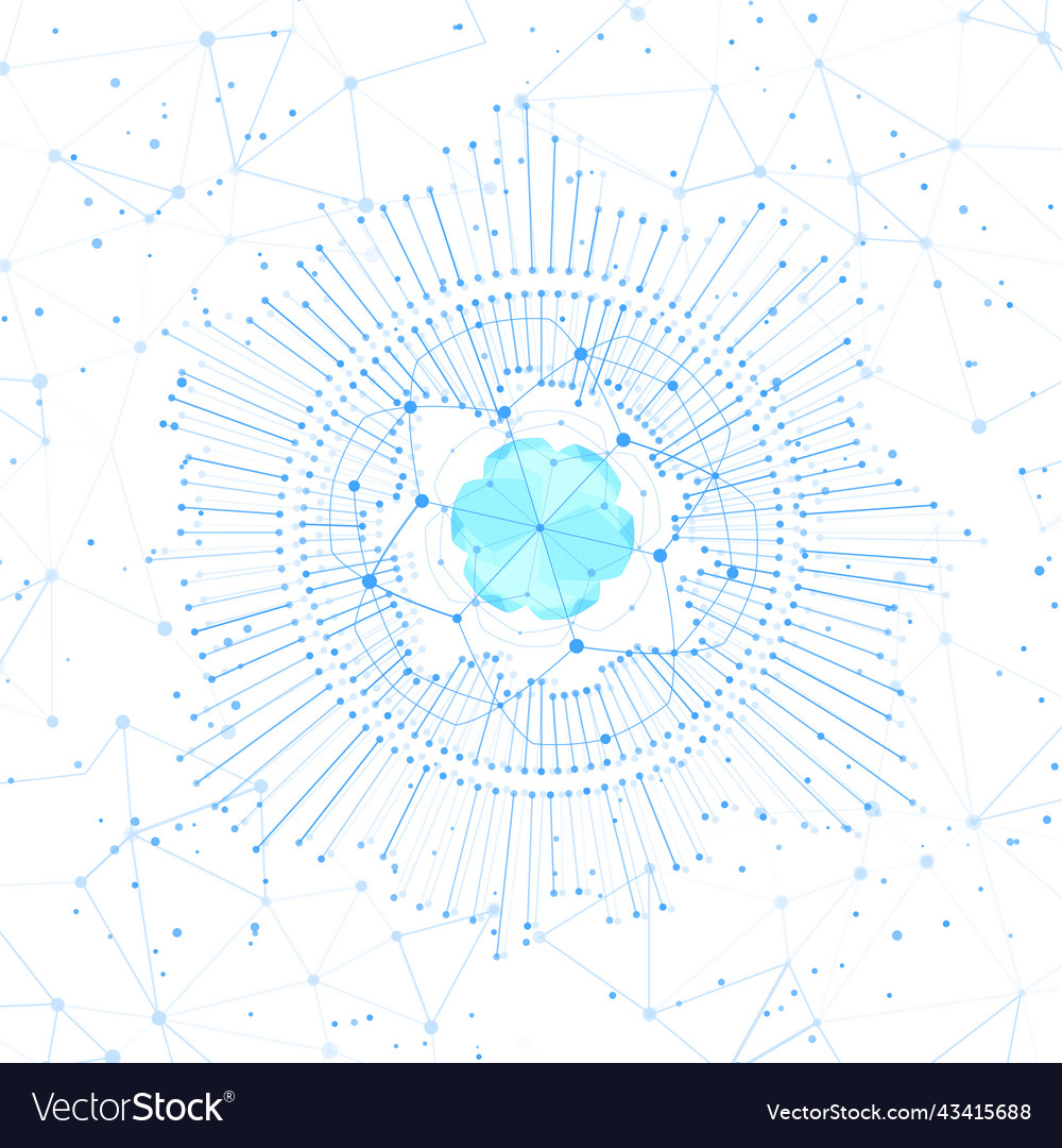 Big data visualization Royalty Free Vector Image