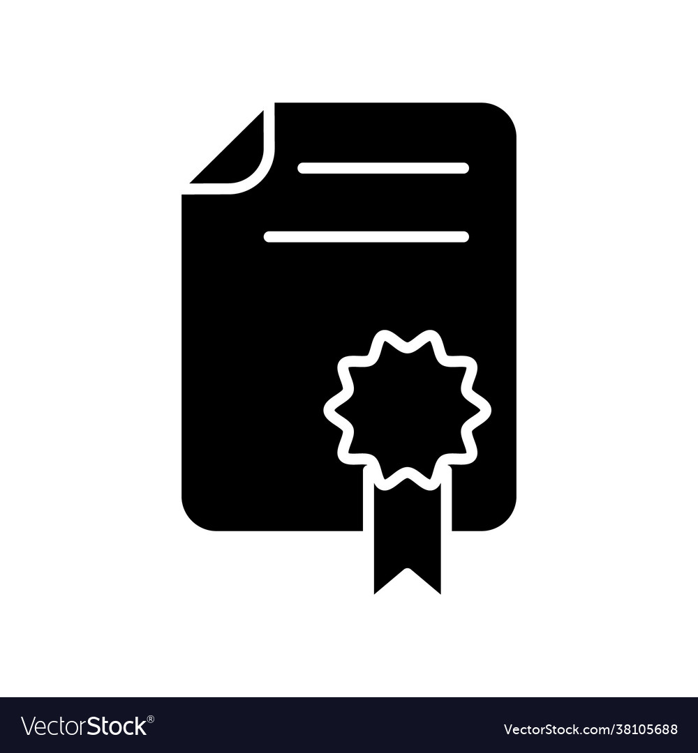 Certificate icon template Royalty Free Vector Image