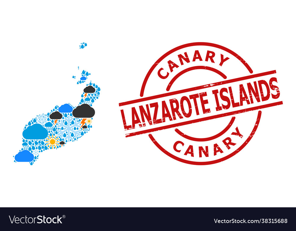 Climate pattern map lanzarote islands