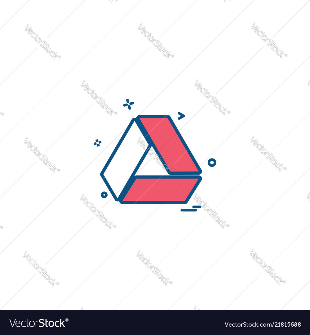 Google Drive Icon Design Royalty Free Vector Image