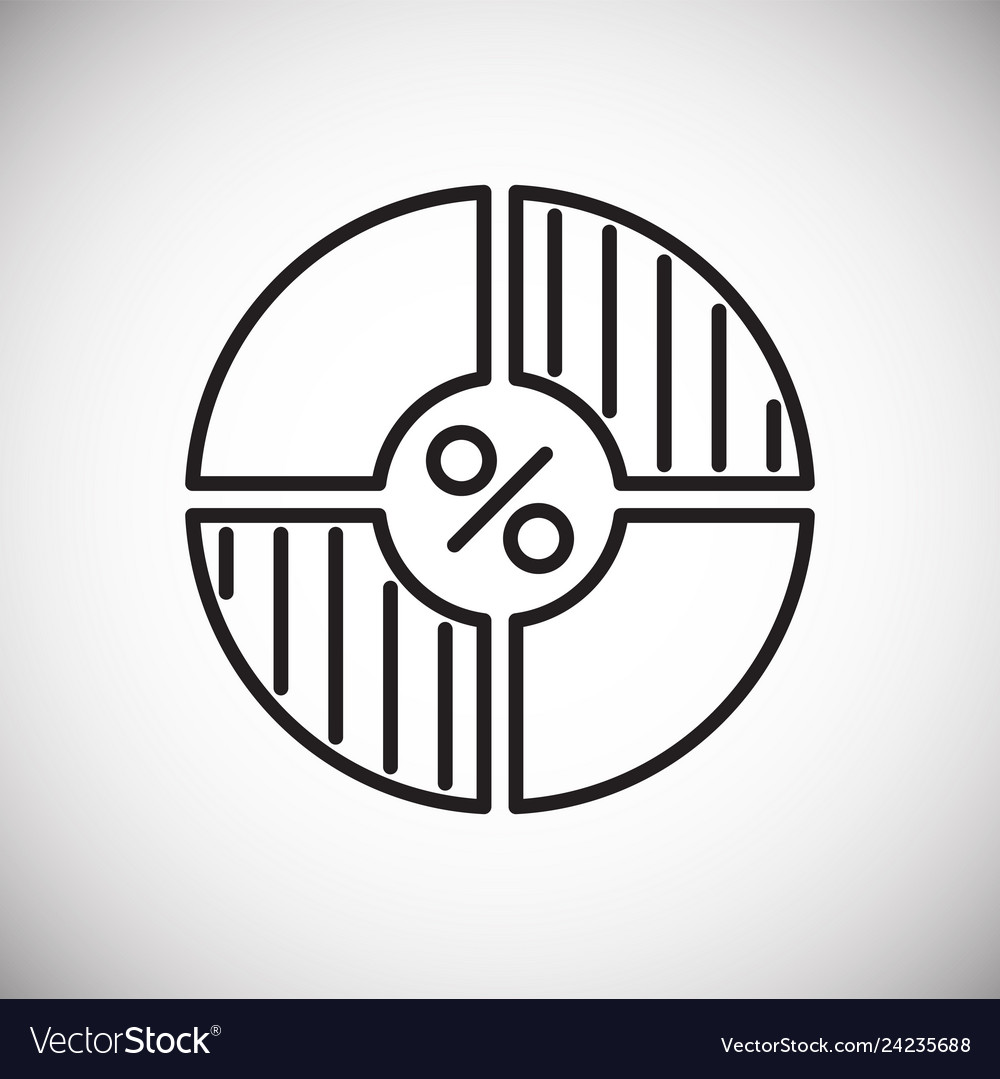 Graph line icon on background for graphic and web