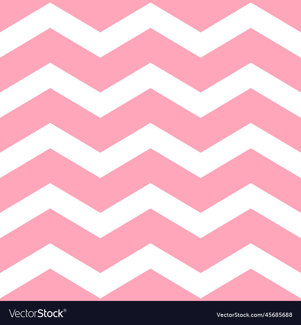 Pink zigzag seamless pattern chevron fabric Vector Image