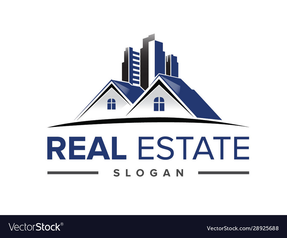 Real estate logo Royalty Free Vector Image - VectorStock