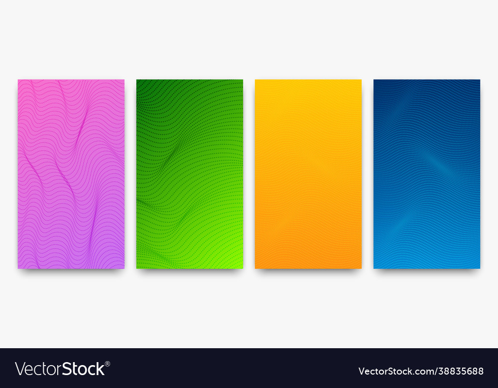 Set halftone gradient backgrounds with dots Vector Image Set halftone gradient backgrounds with dots