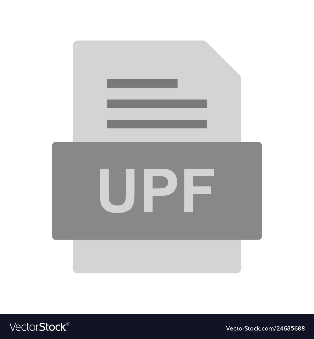 Upf file document icon