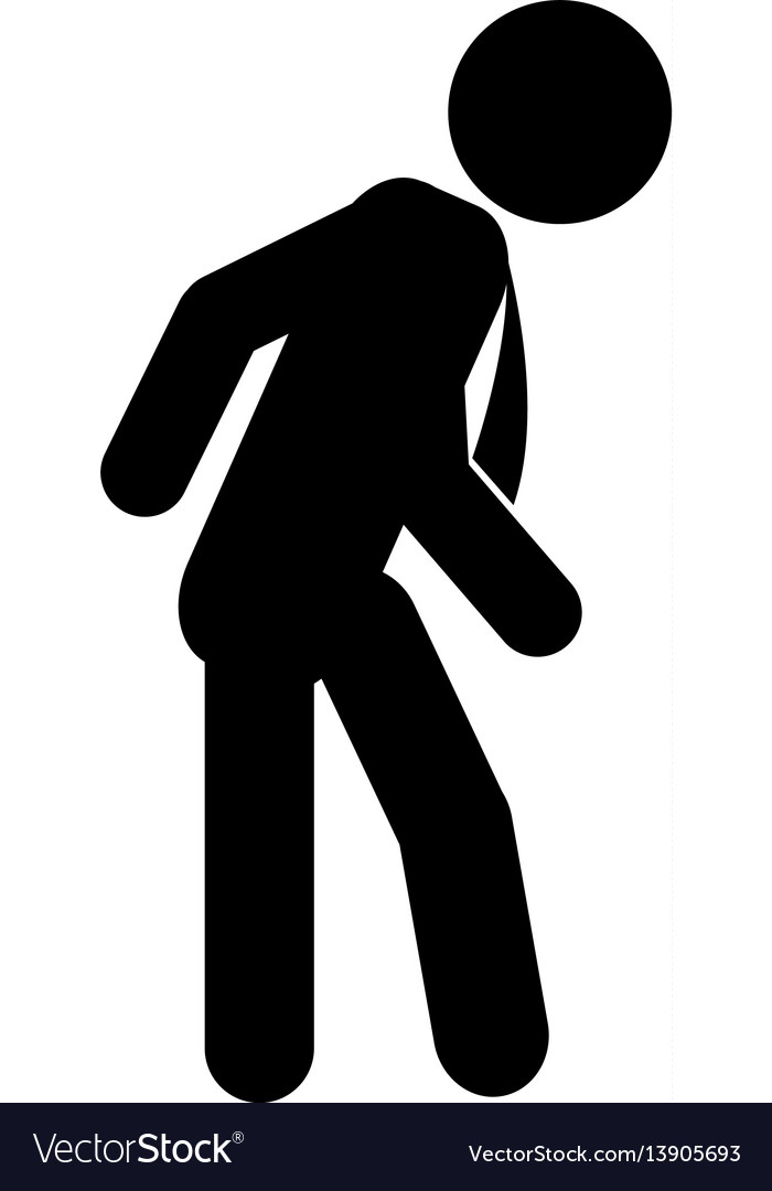 Businessman silhouette isolated icon Royalty Free Vector