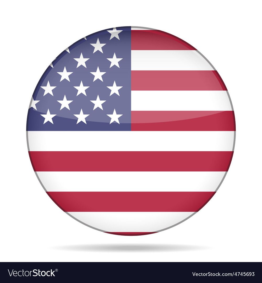 American Flag Button