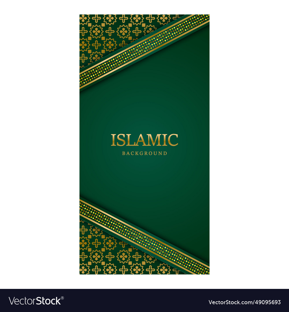 Islamic Stories Social Media Post Template Design Vector Image