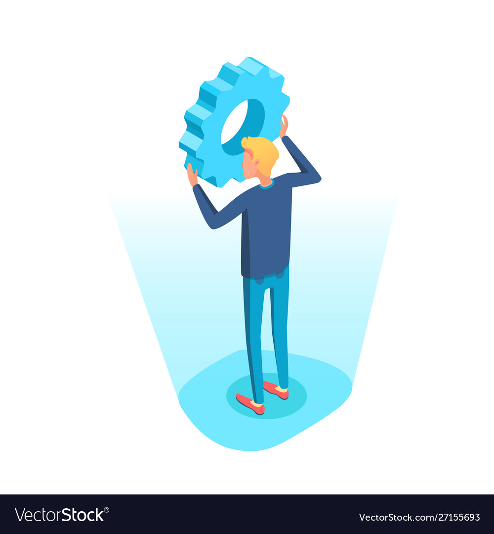 Isometric Programmer Character