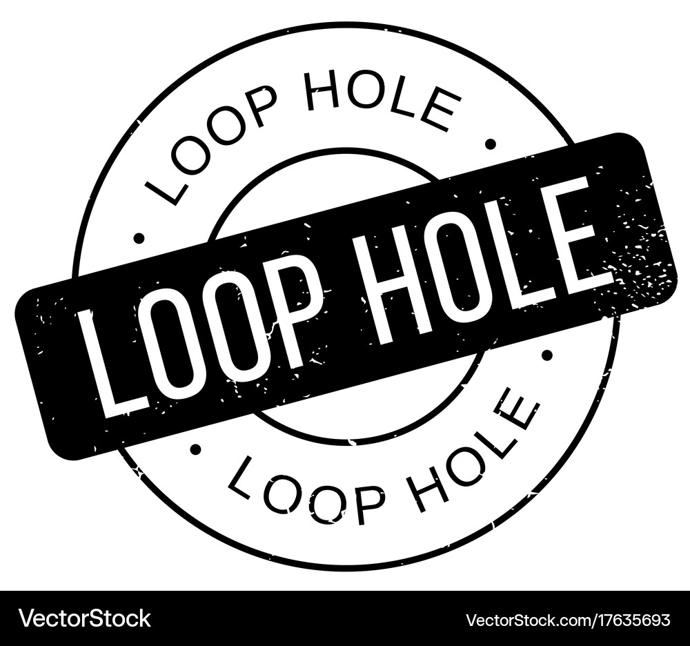 Loop hole rubber stamp Royalty Free Vector Image