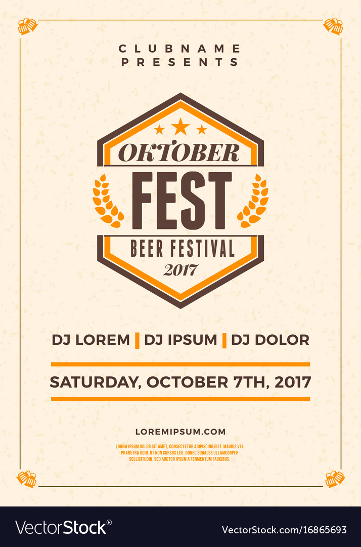 Oktoberfest Bier Festival Poster