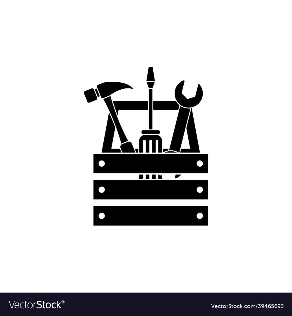 Toolbox icon design template isolated vector image Toolbox icon design template isolated