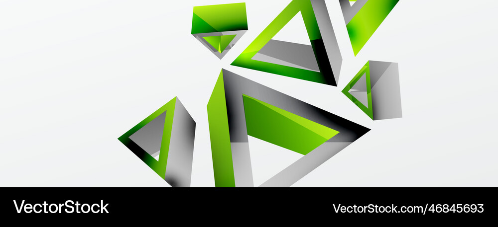 Triangle abstract background 3d basic Royalty Free Vector