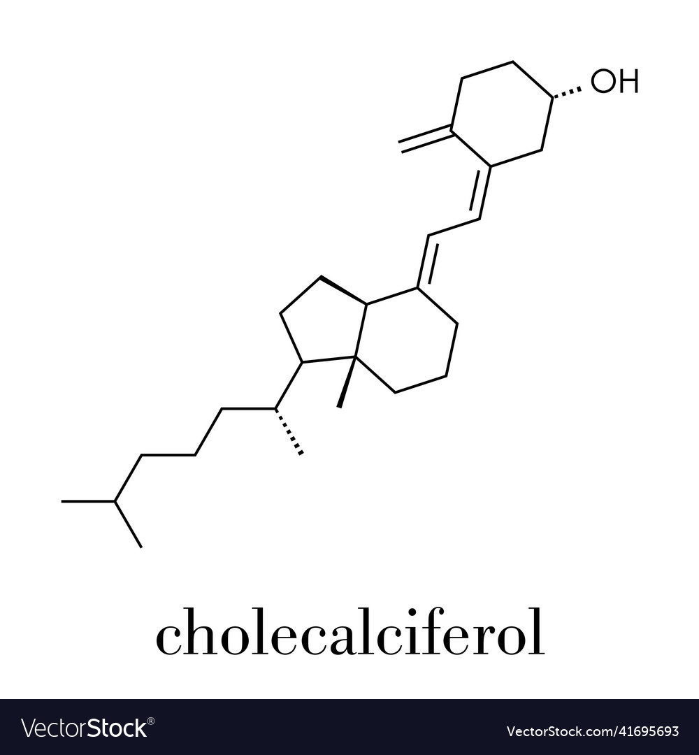 Vitamin d d3 cholecalciferol toxiferol molecule