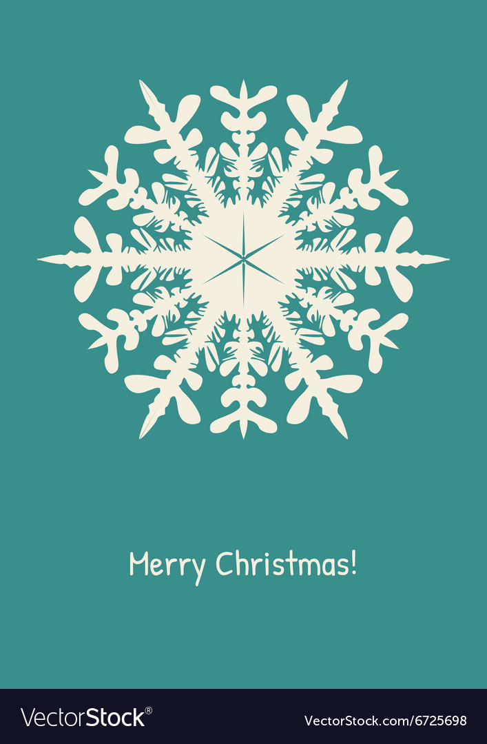 Abstract snowflake on color background