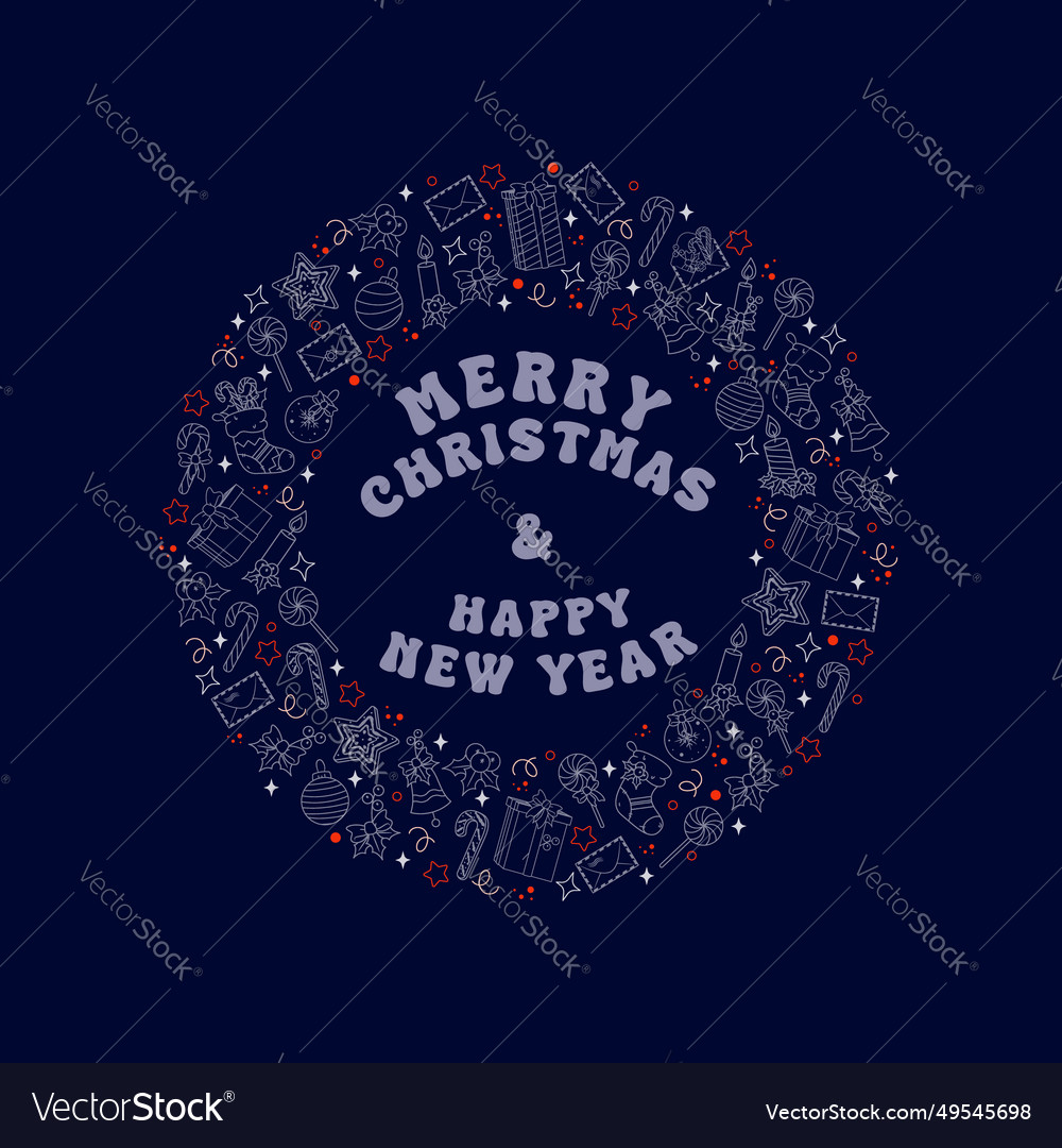 Christmas New Year Festive Banner