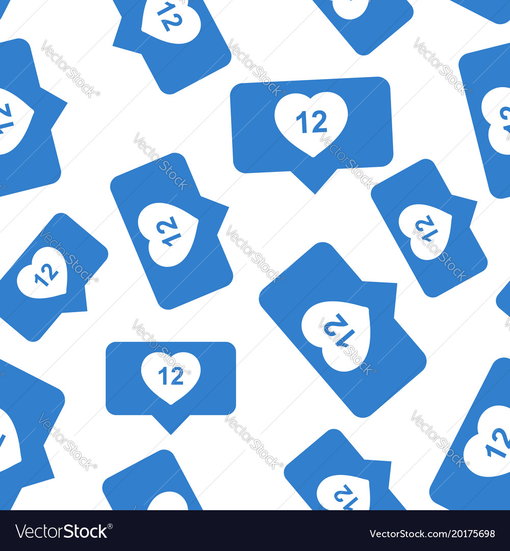 Like comment follower seamless pattern background