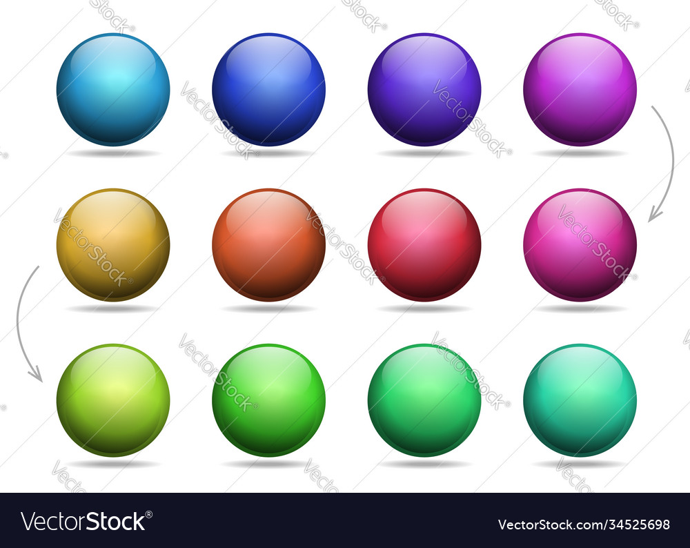 Multi-Colored Balls - Shiny Spheres