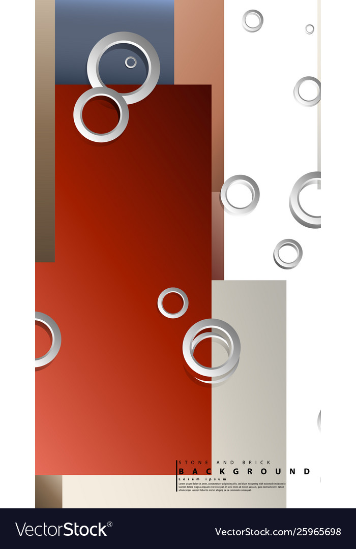 Ring abstract rectangular background with drop vector image Ring abstract rectangular background with drop