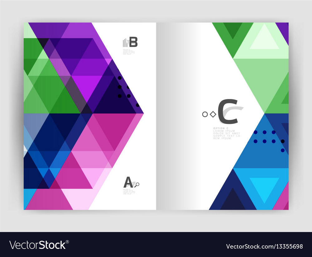 Triangle print template