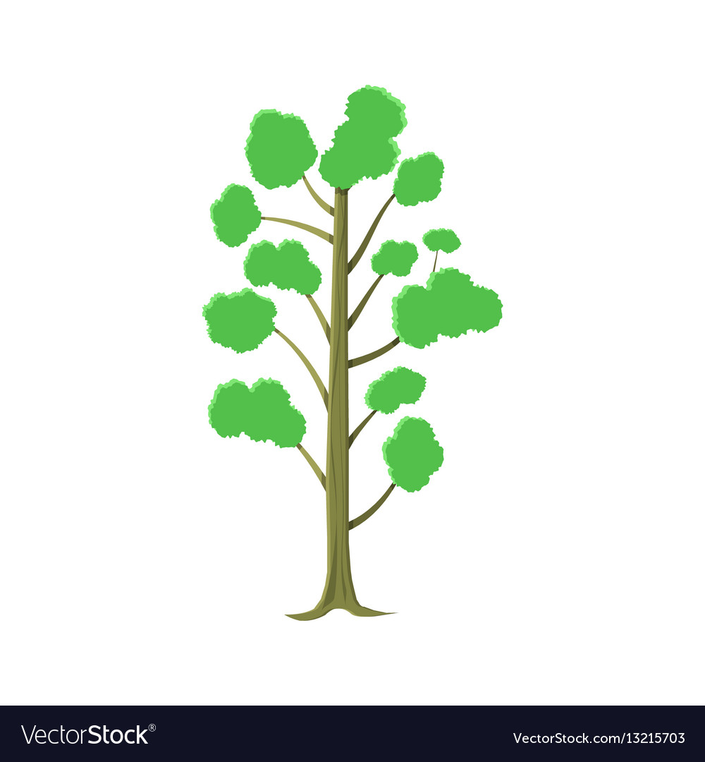 Abstract tree isolated on white