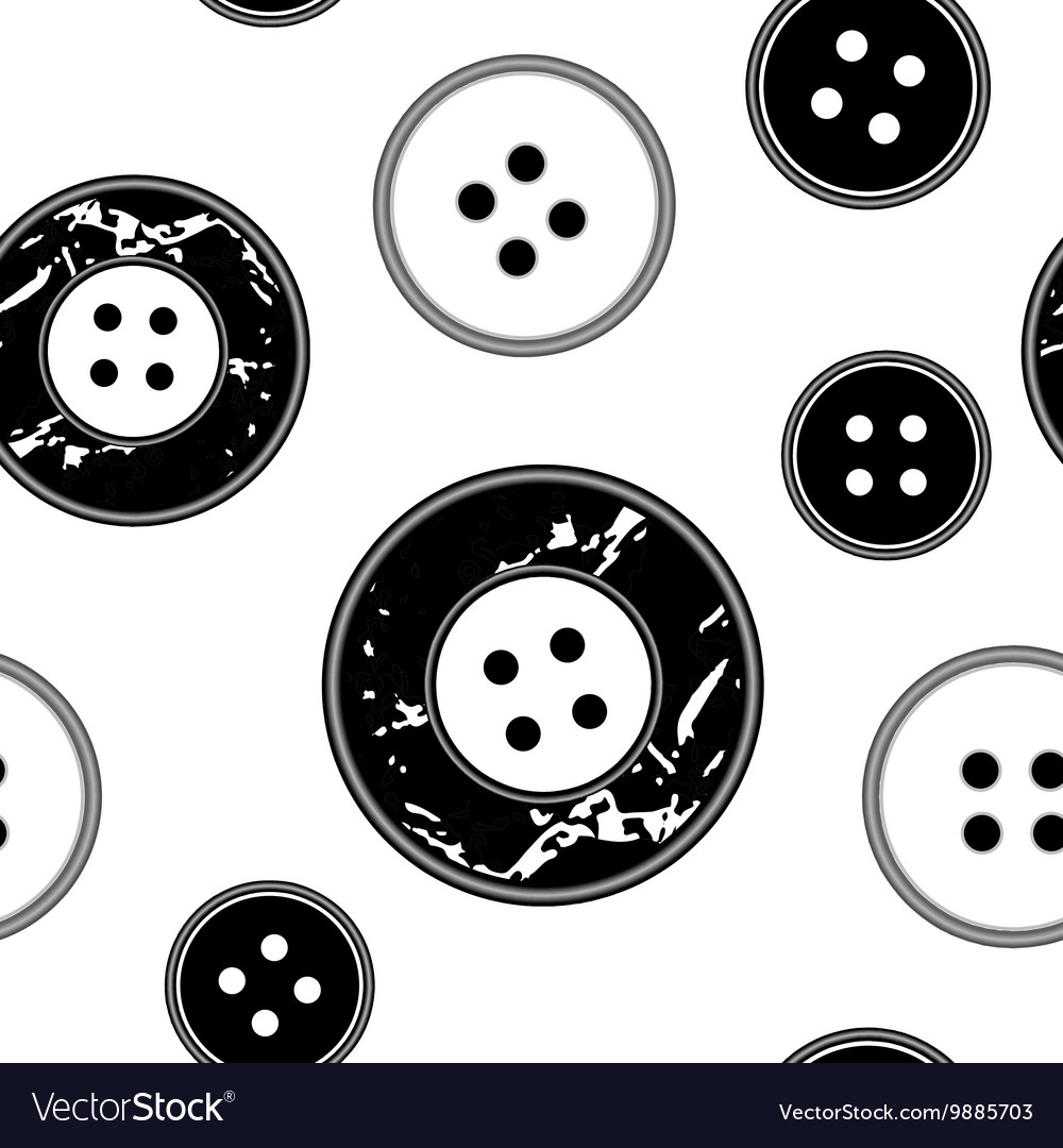 Black and white pattern with buttons