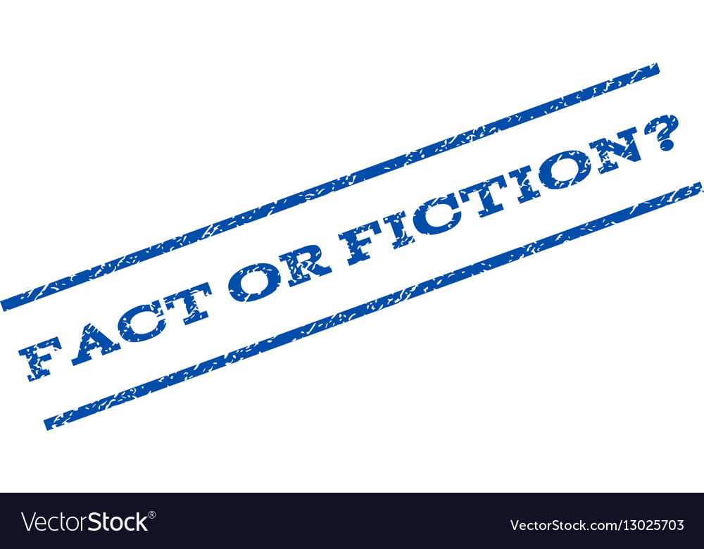 Fact oder Fiction Frage Wasserzeichen Stempel