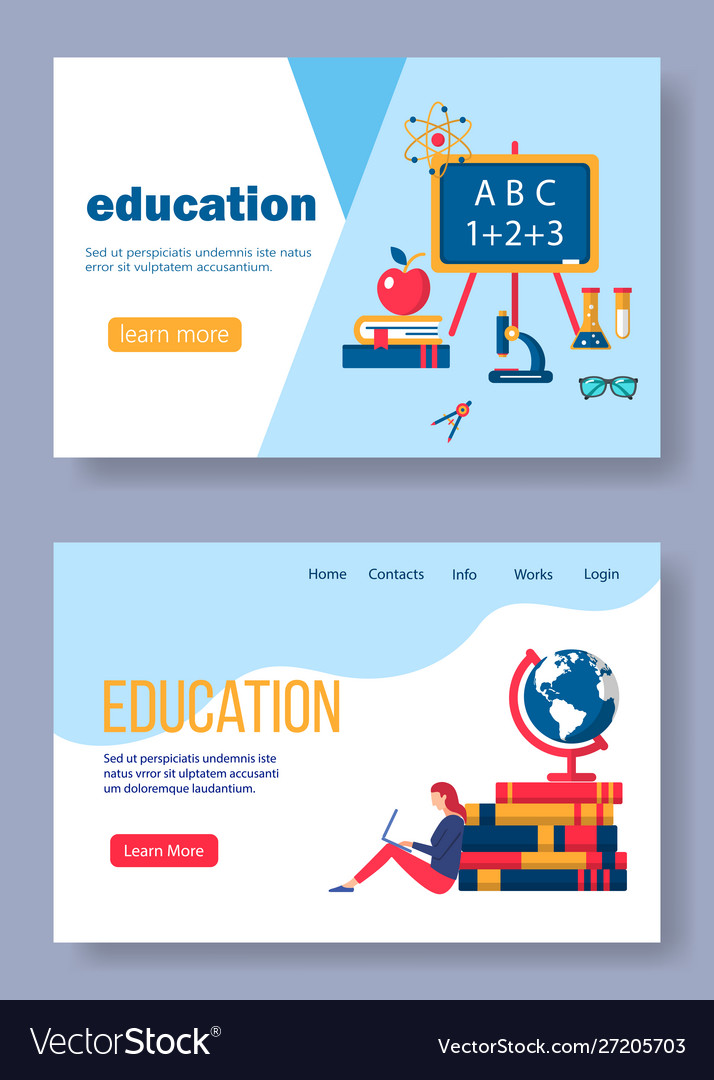 Flat design concepts vector image Flat design concepts