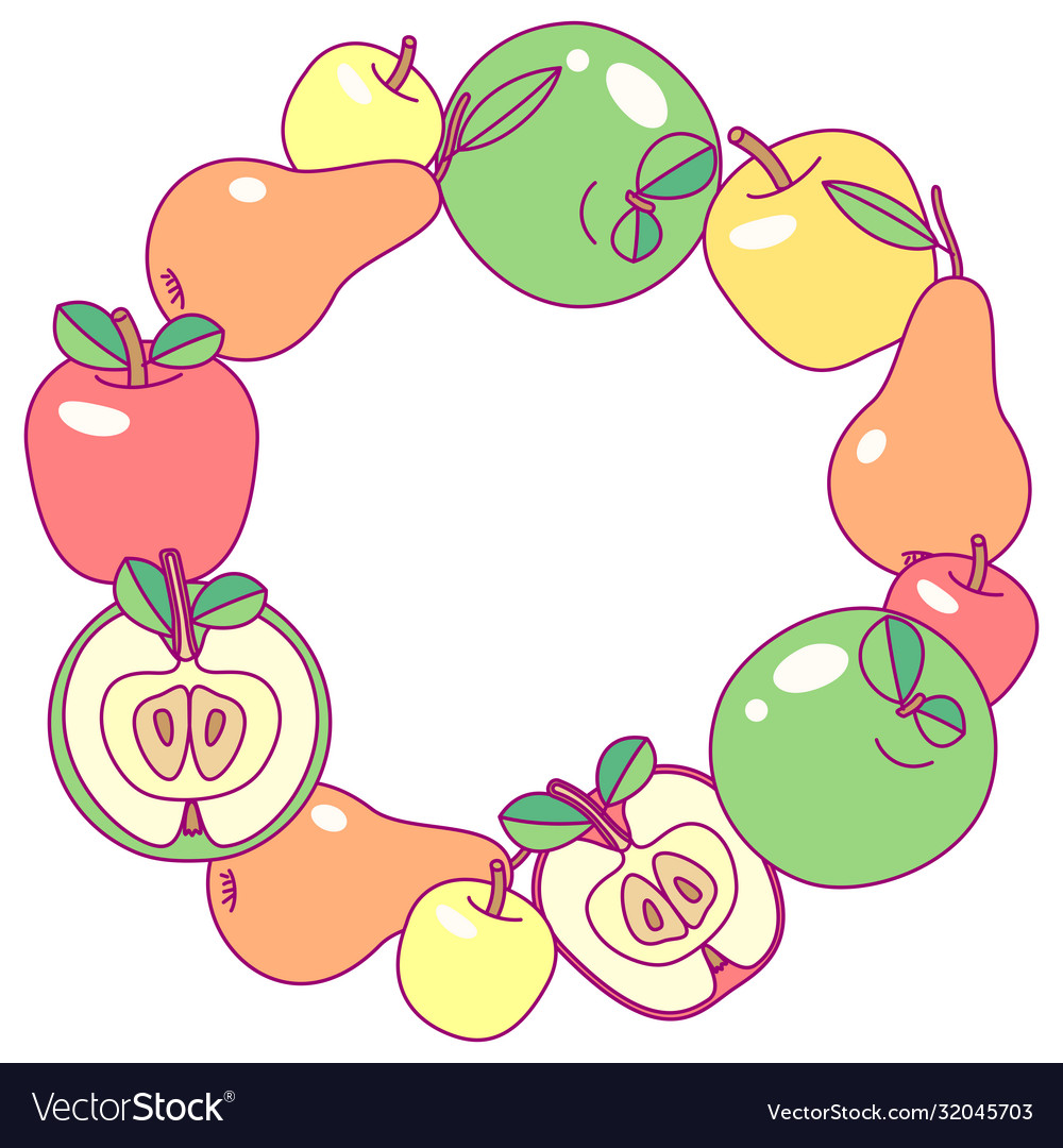 Fruit circle clip art