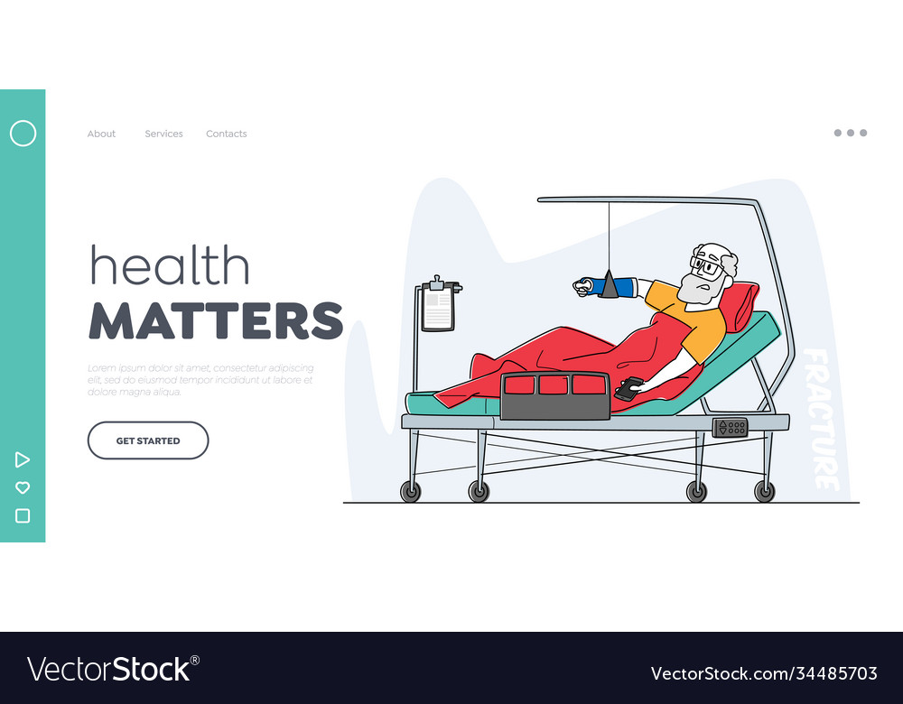 Hospital traumatology department landing page