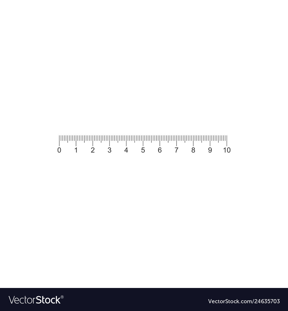Measuring scale markup for rulers icon isolated vector image Measuring scale markup for rulers icon isolated