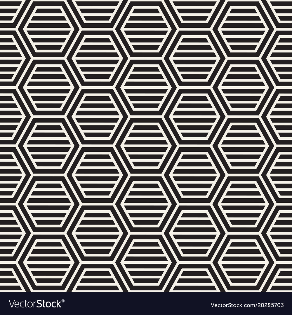 Modern Hexagonal Stripe Pattern