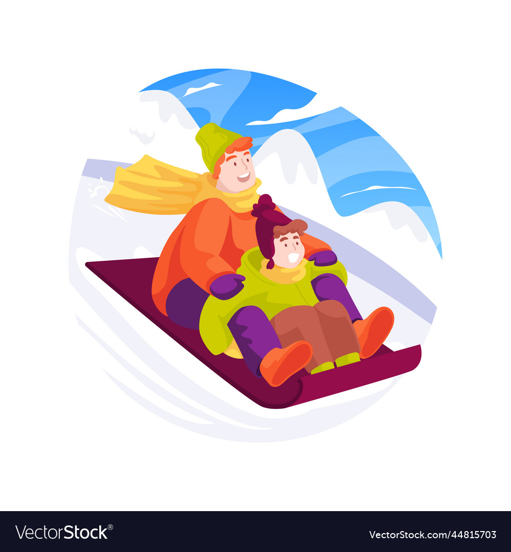 Sleds isolated cartoon