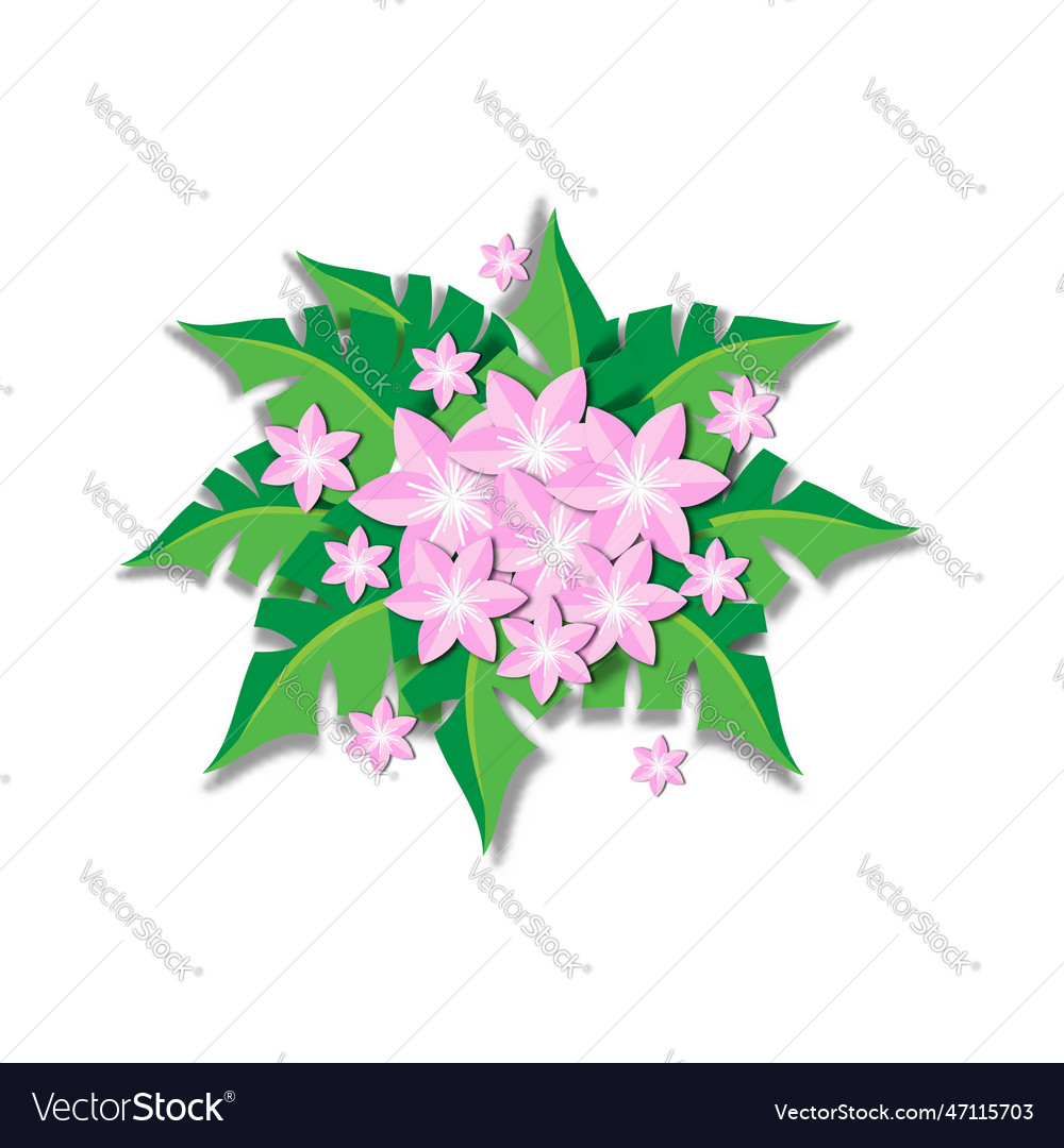Spring flower background template